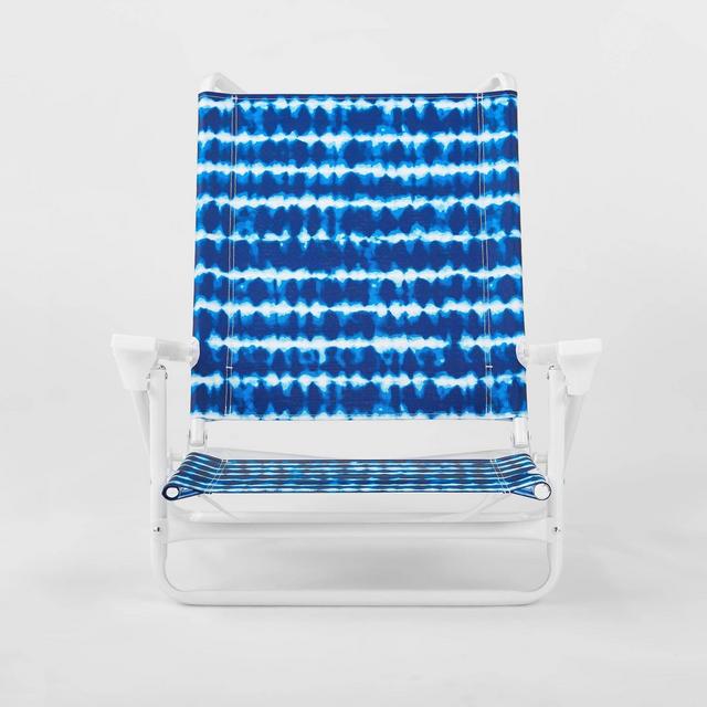 5 Position Beach Chair Tie Dye - Blue - Sun Squad™