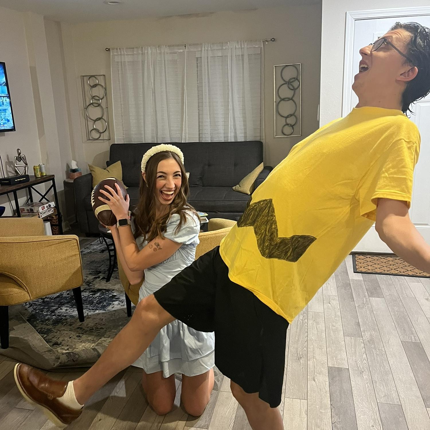 first halloween together!! lucy & charlie brown