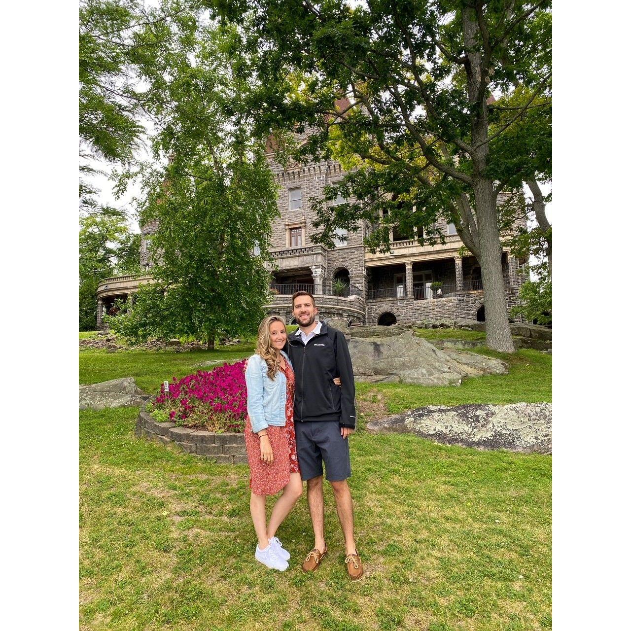 Visiting Boldt Castle in the 1000 Islands.