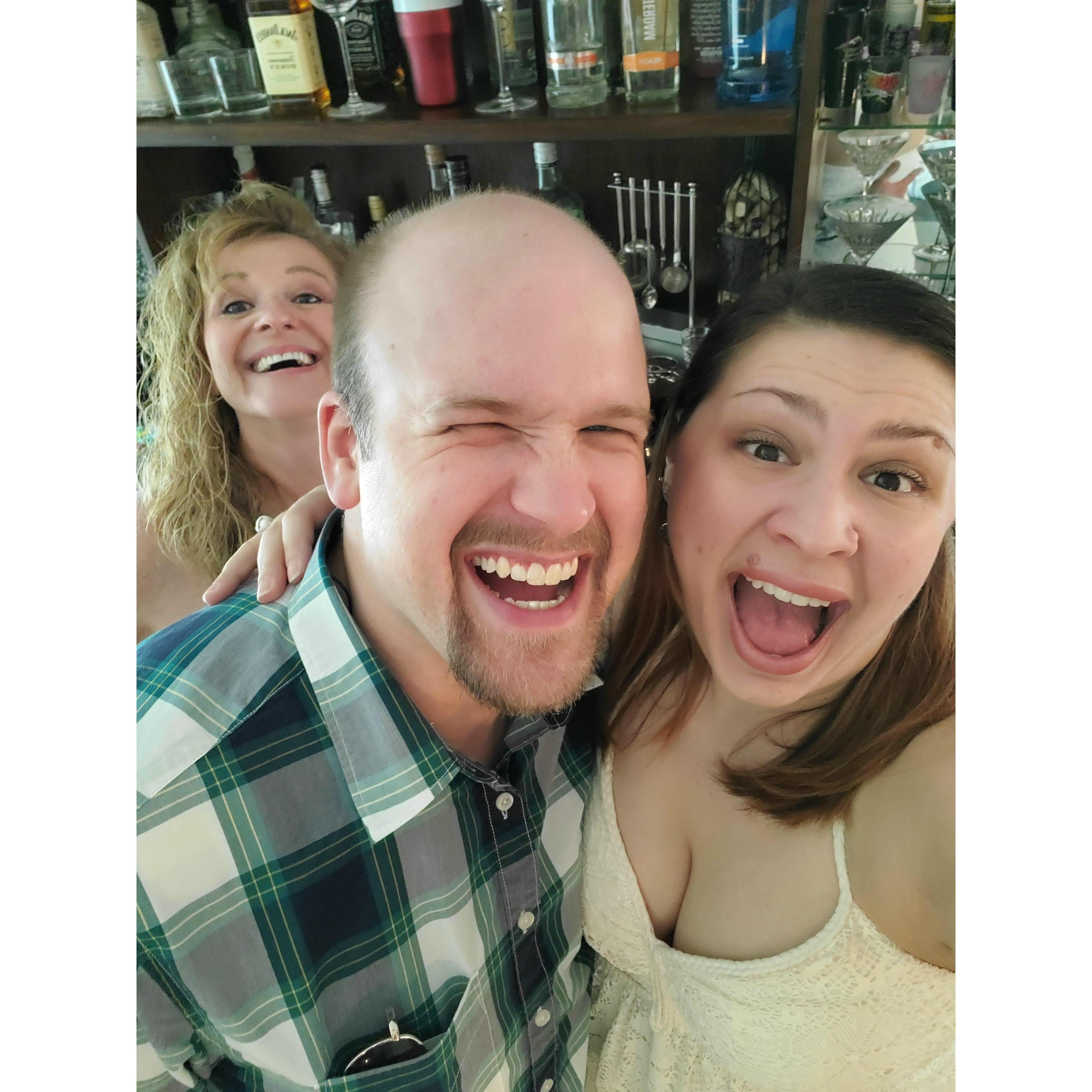 Photo bombed by Aunt Shell