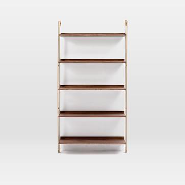 Linden Mid-Century Wide Shelf Unit