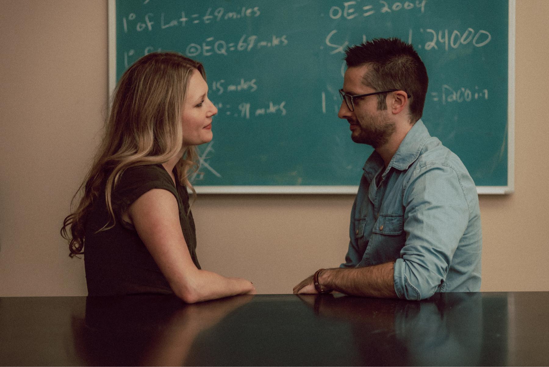 Corey’s classroom and the vintage chalkboard that he’s very proud of!