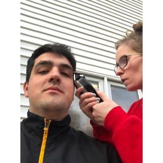 The first and last time I cut Xavi's hair, Quarantine 2020