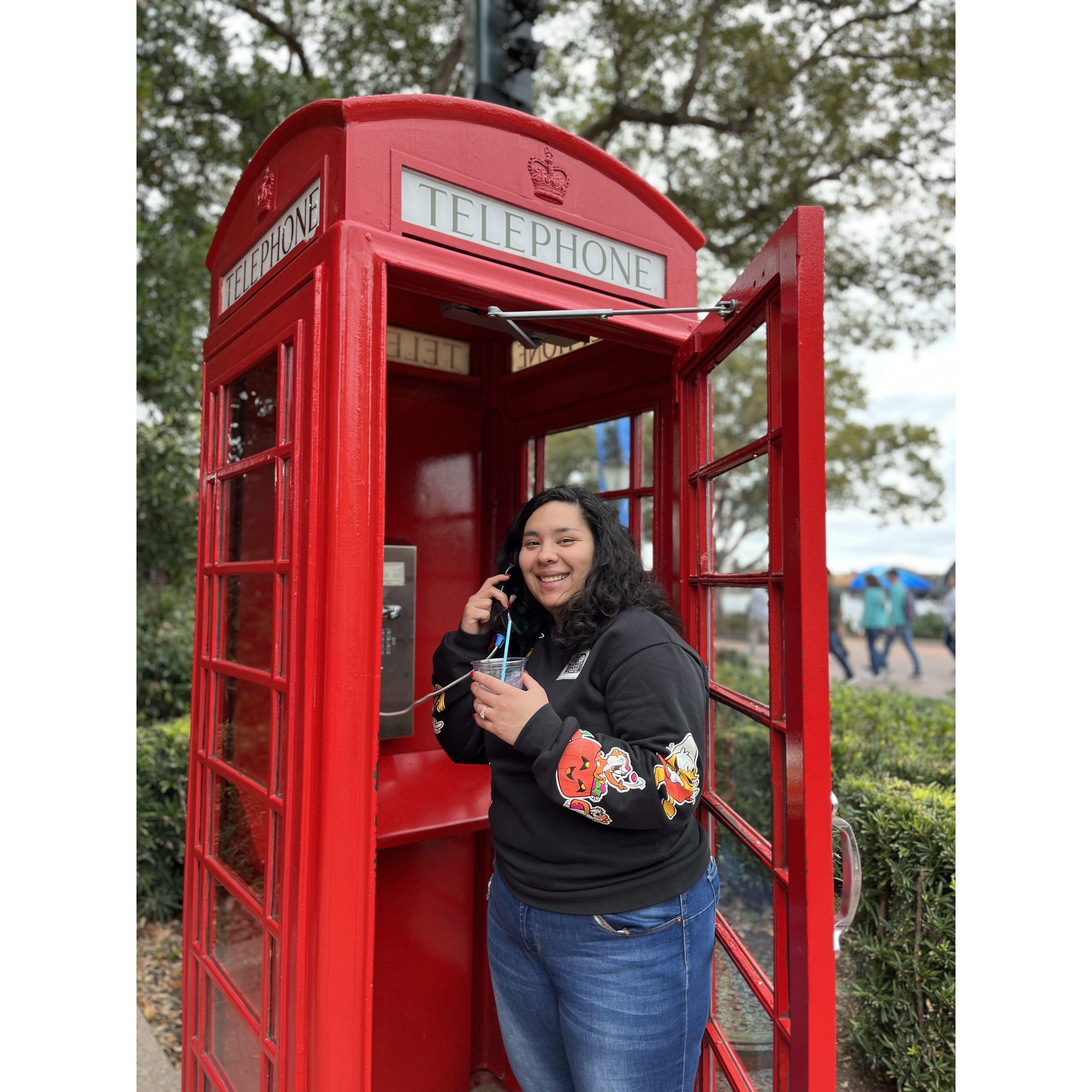 Lolly was enjoying herself on our own Disney World trip