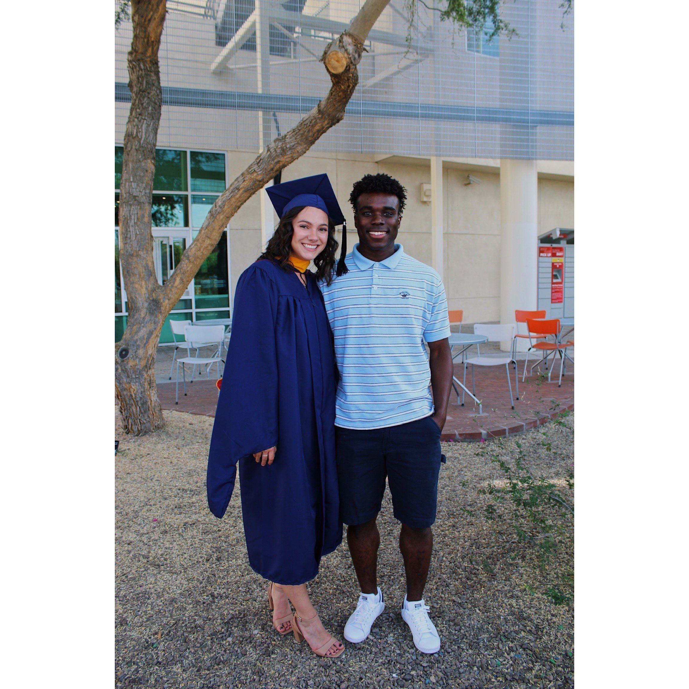 May 11, 2022 - Aly graduates from grad school