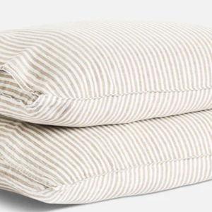 Washed European Linen Pillowcase Set