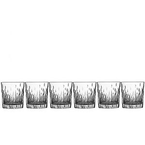 Lorren Home Trends Fire Double Old Fashioned Glass (Set of 6)