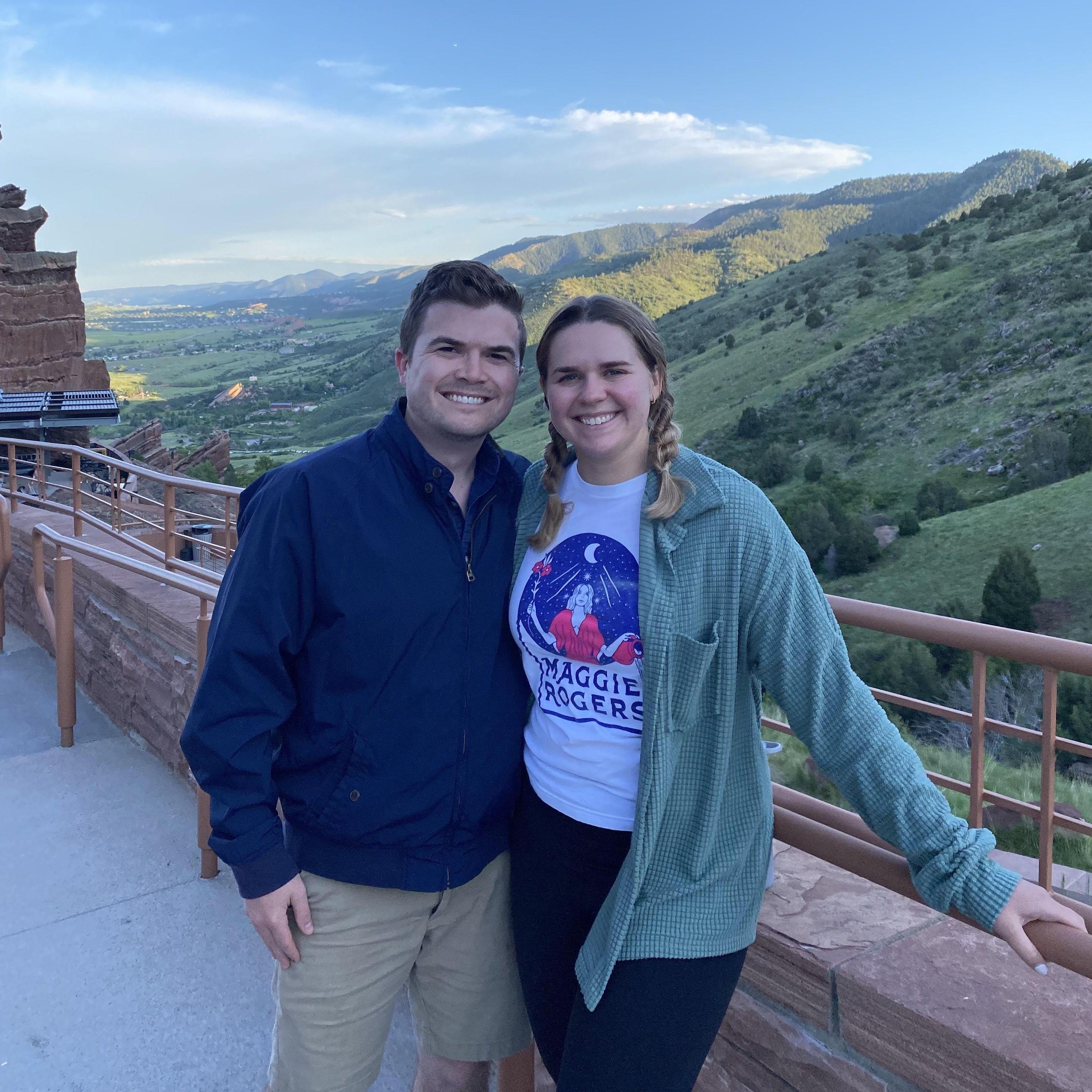 We saw Maggie Rogers at our first Red Rocks concert together. 10/10 recommend seeing a concert here!