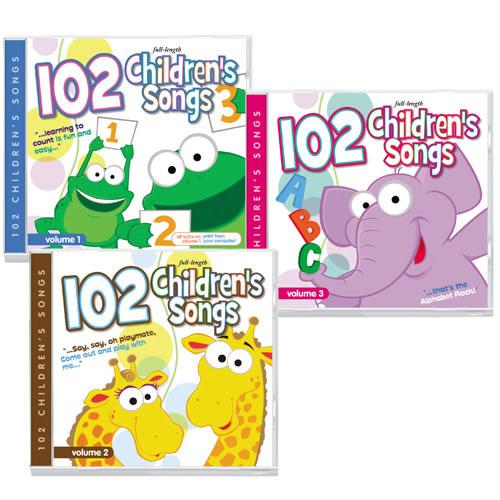 102 Children's Songs (Set of 3)