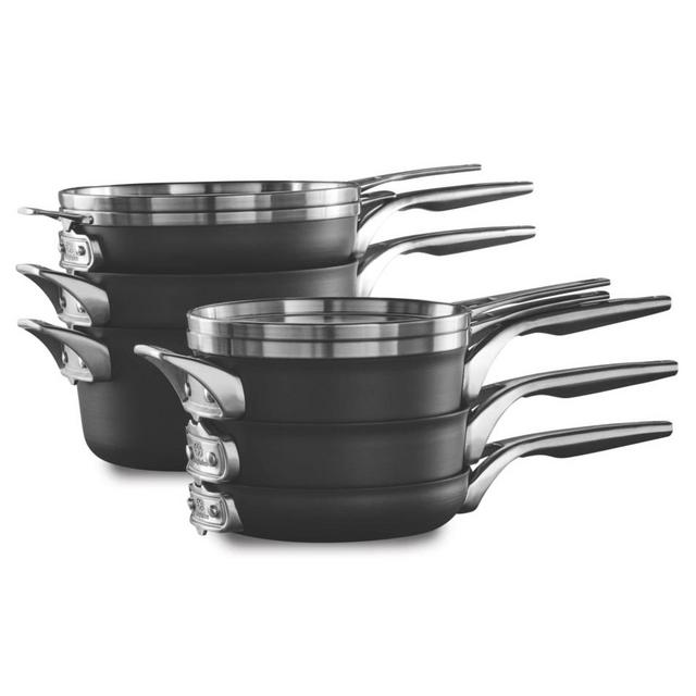 Calphalon Premier™ Space-Saving Hard-Anodized Nonstick Cookware, 10-Piece Set