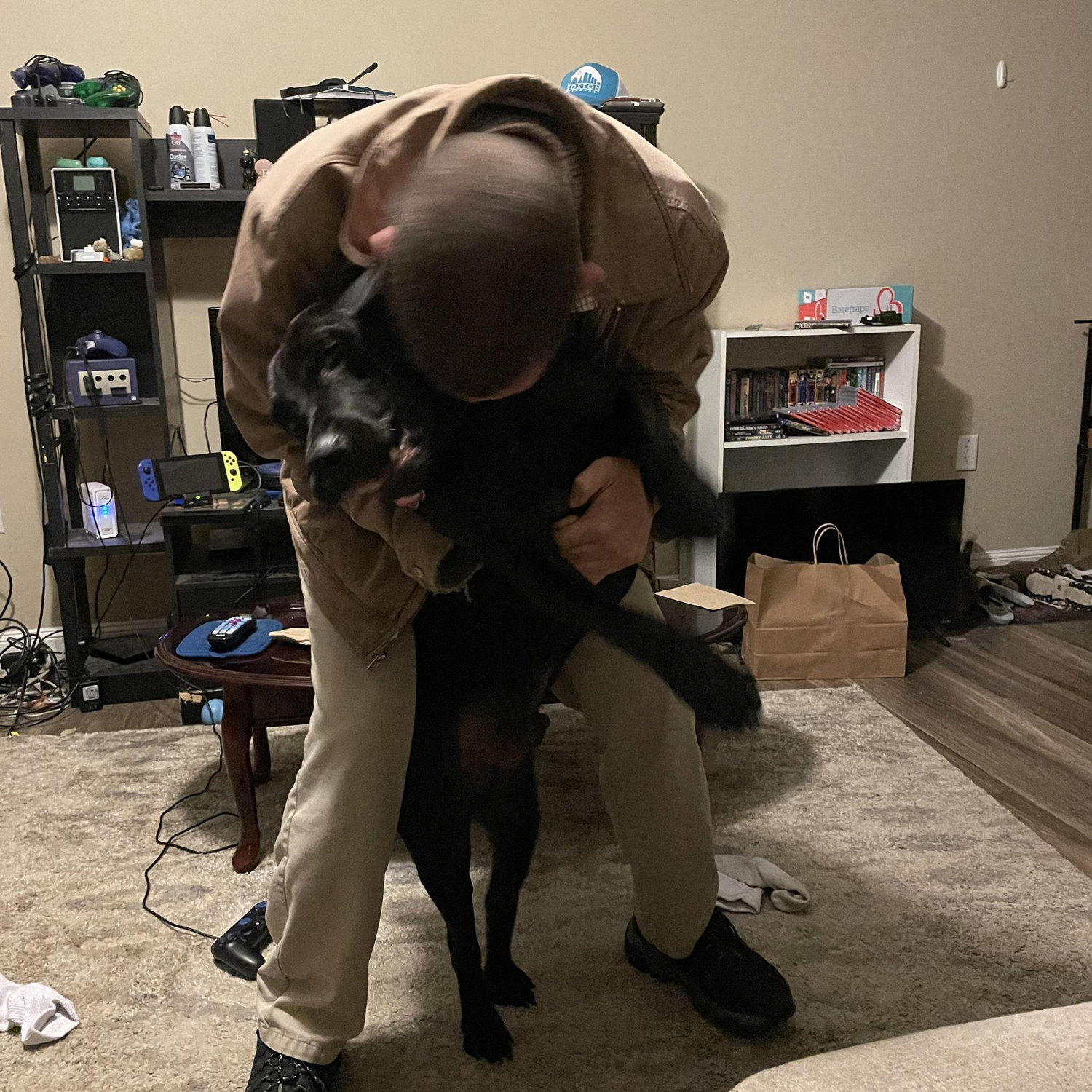 Robert came home. A regular greeting.