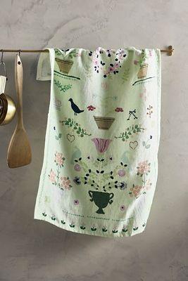 Spring Scene Dish Towel