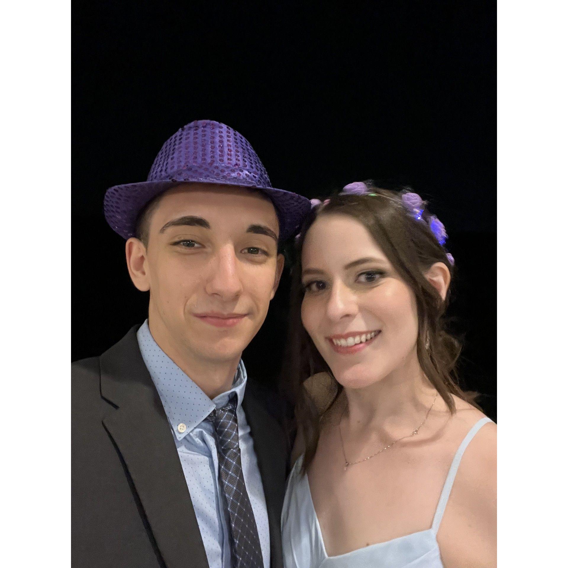 Selfie at Nick and Kim Guinand's wedding!