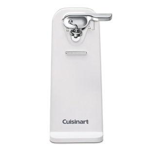 Cuisinart Deluxe Electric Can Opener, Single-Touch Automatic Can Opener, Easy-Clean Detachable Cutting Lever, Nonslip Base, CCO-50N, White