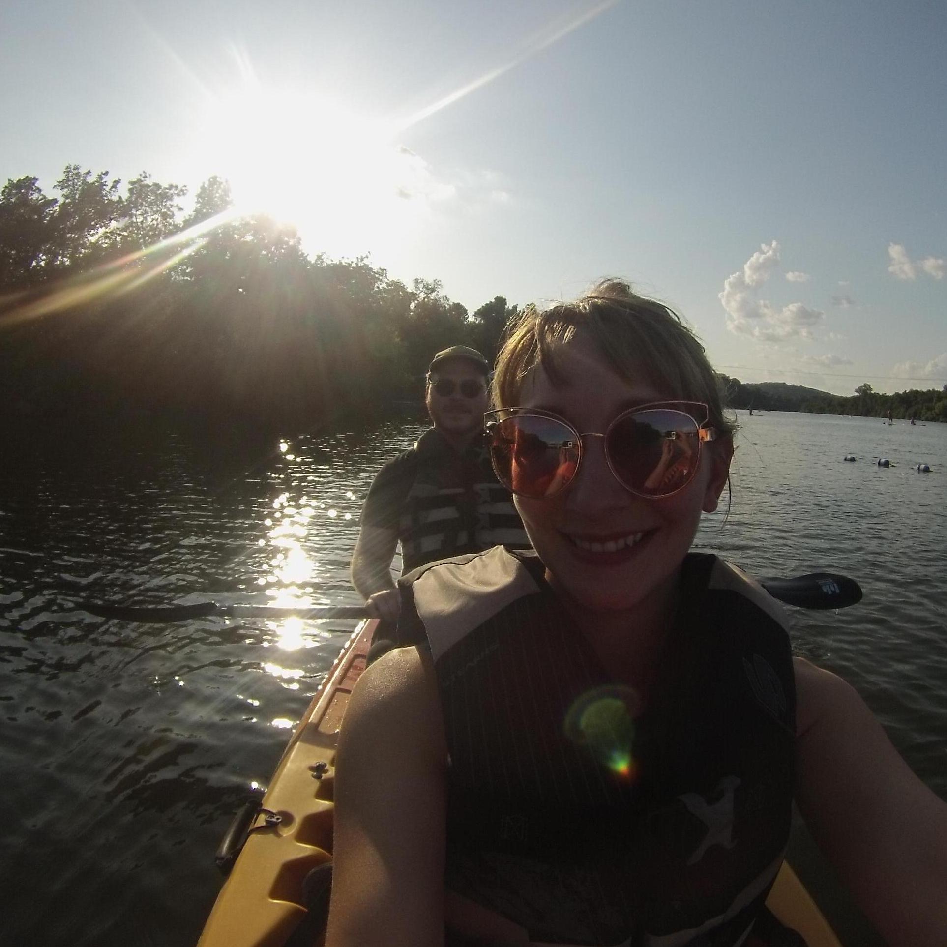 Kayaking on Lady Bird Lake in Austin 2019