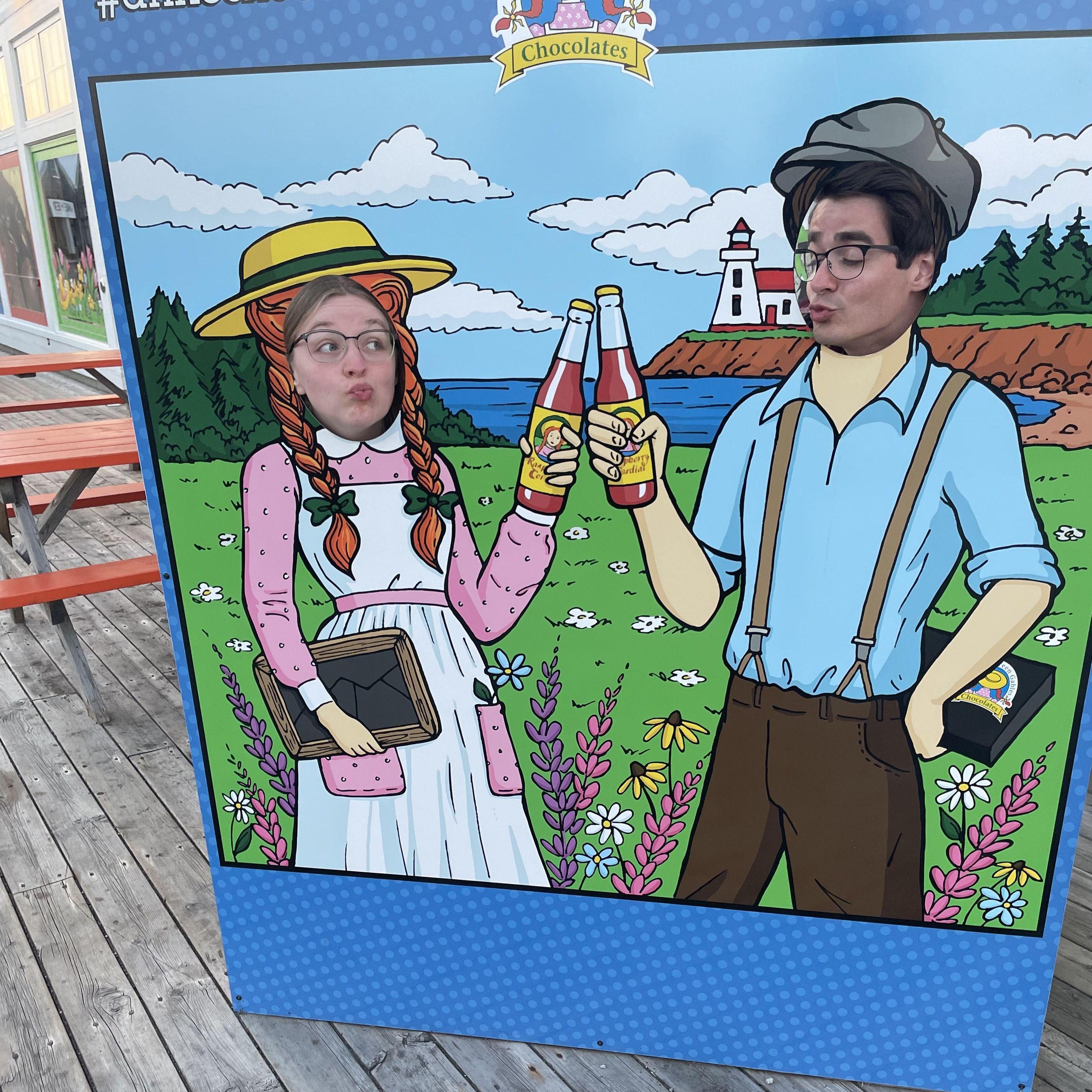 PEI trip green gables kissing