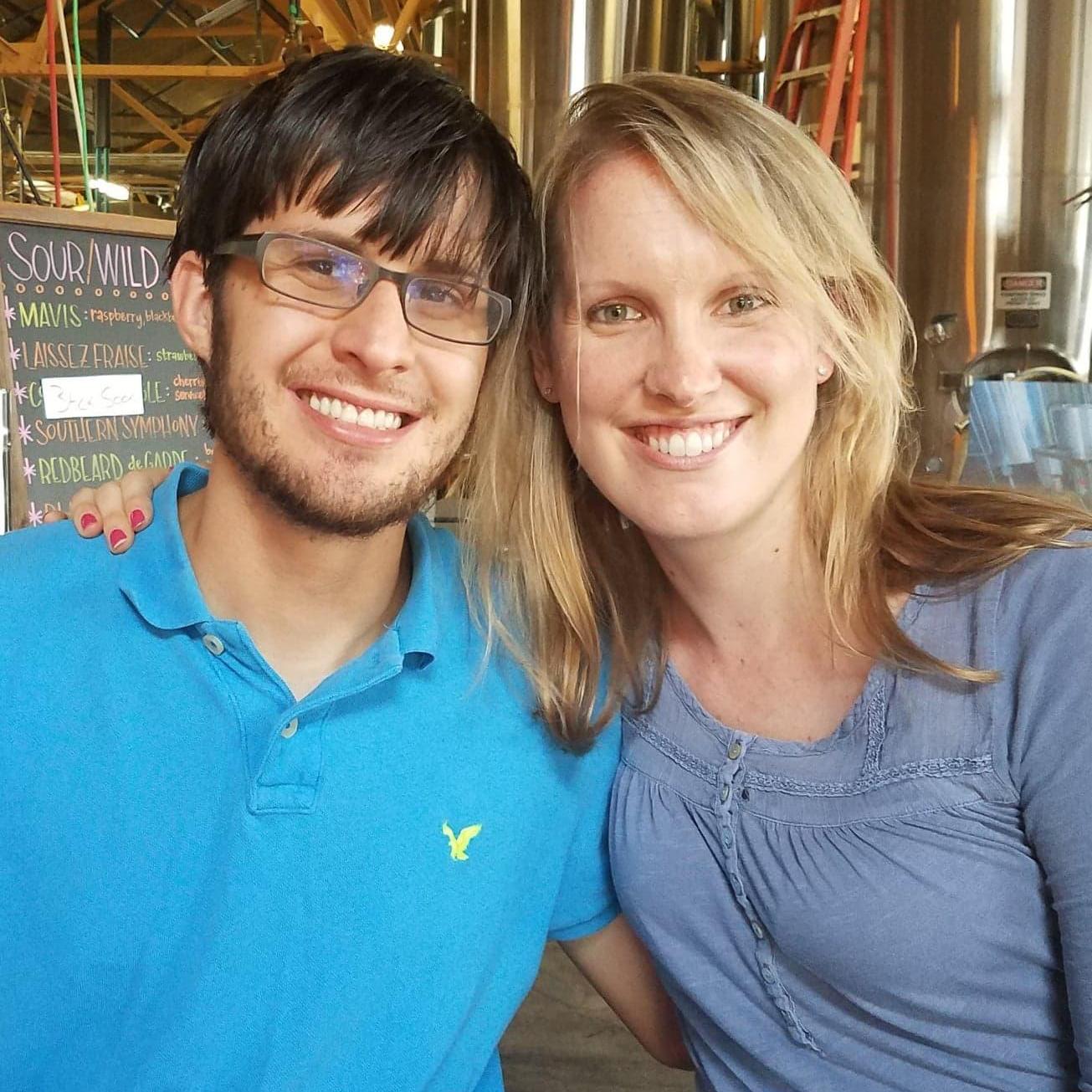 At Wild Heaven in Decatur a week after our engagement!