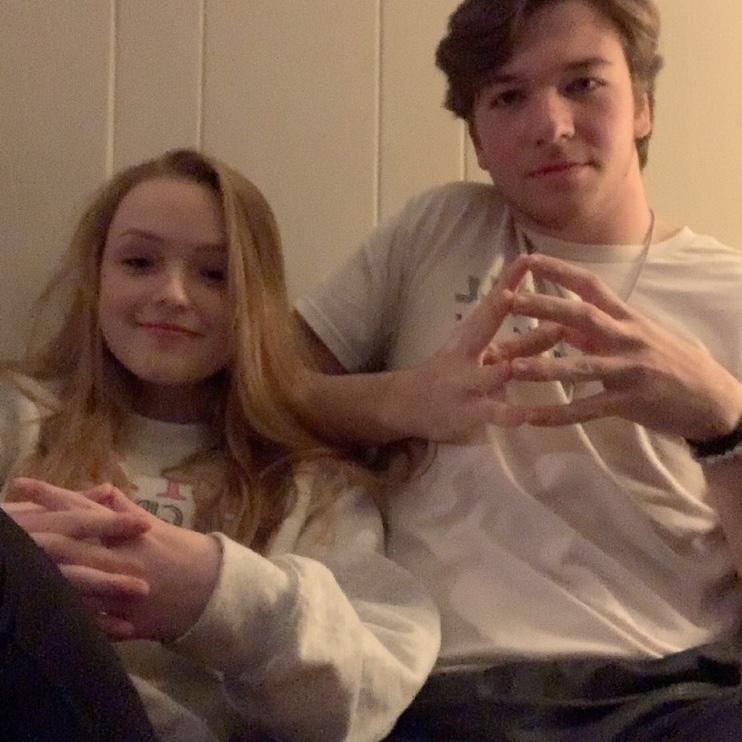 Our first photo together at 17 and 18!!
