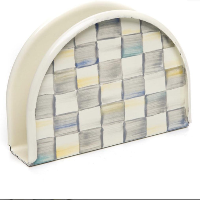 Sterling Check Napkin Holder