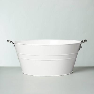 Galvanized Steel Beverage Tub White - Hearth & Hand™ with Magnolia