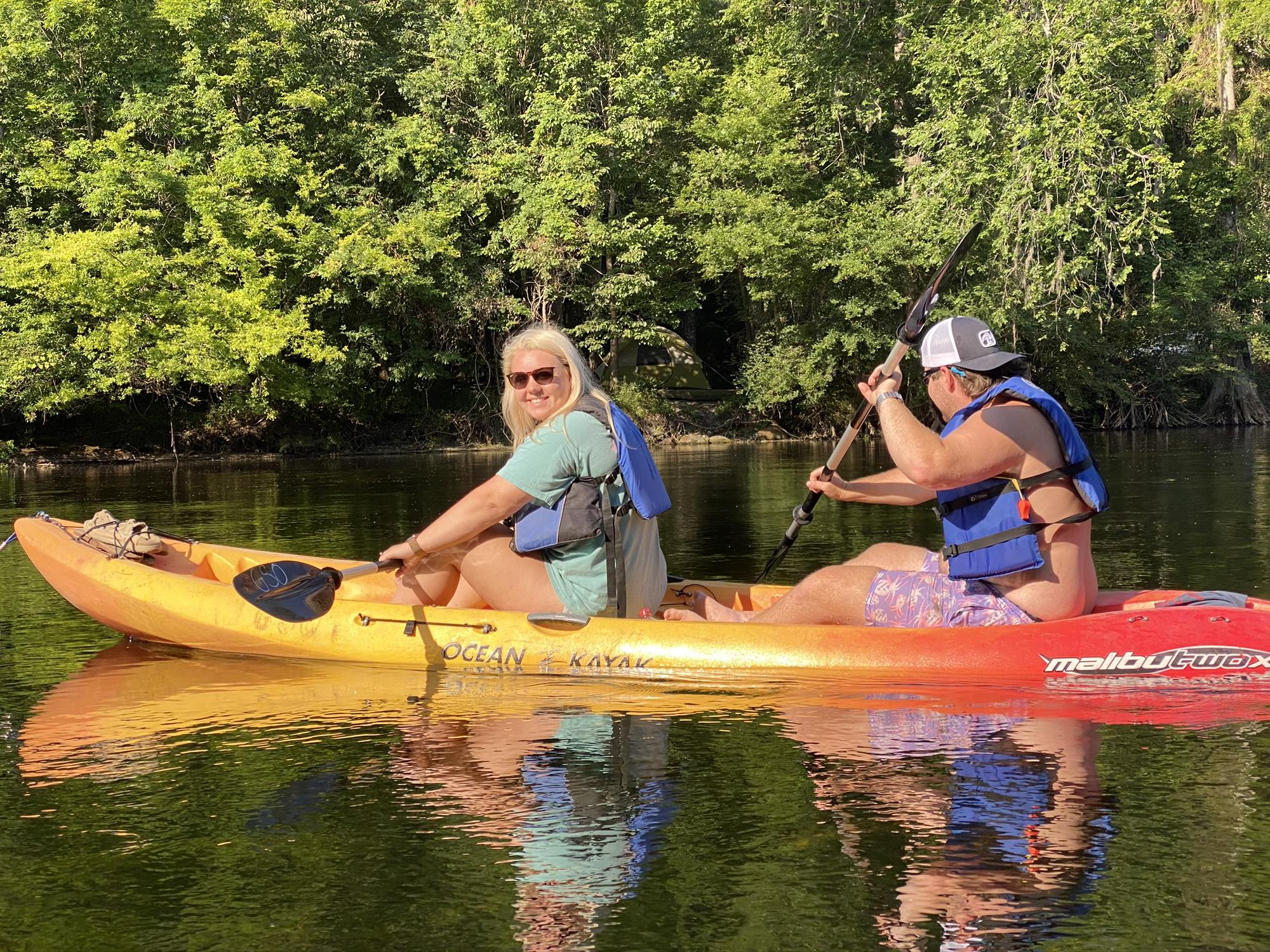 Kayaking in the Santa Fe river