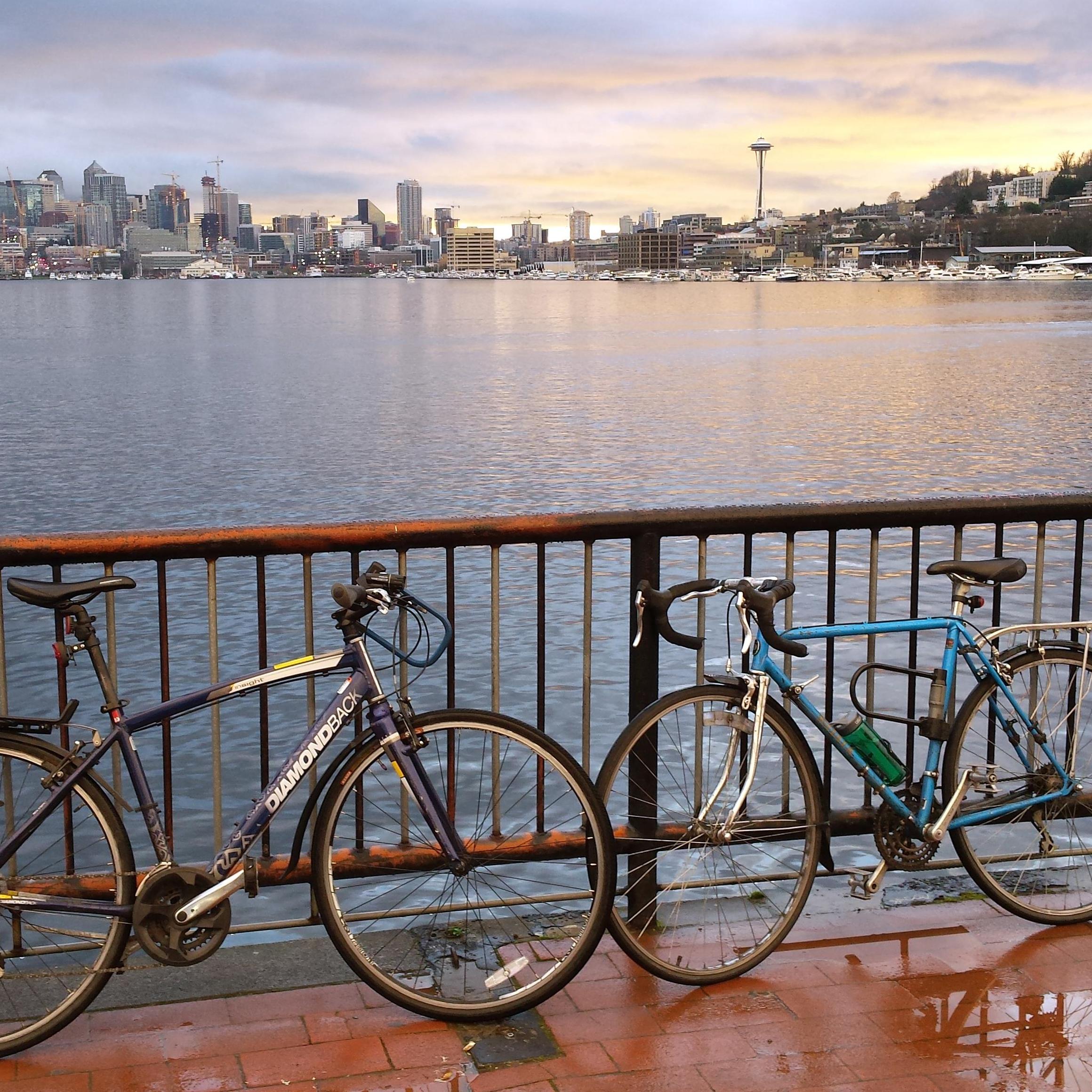 We love going on bike adventures together.