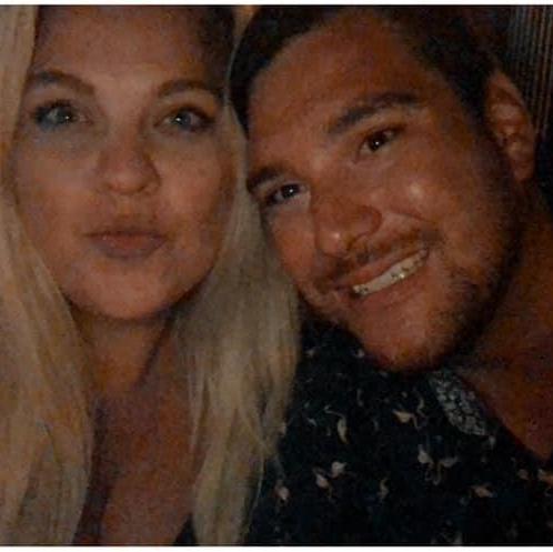 Our very first photo together - still just friends at this point!