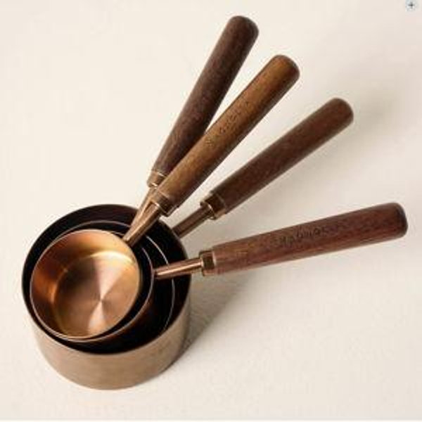 Magnolia: Walnut and Copper Measuring Cups