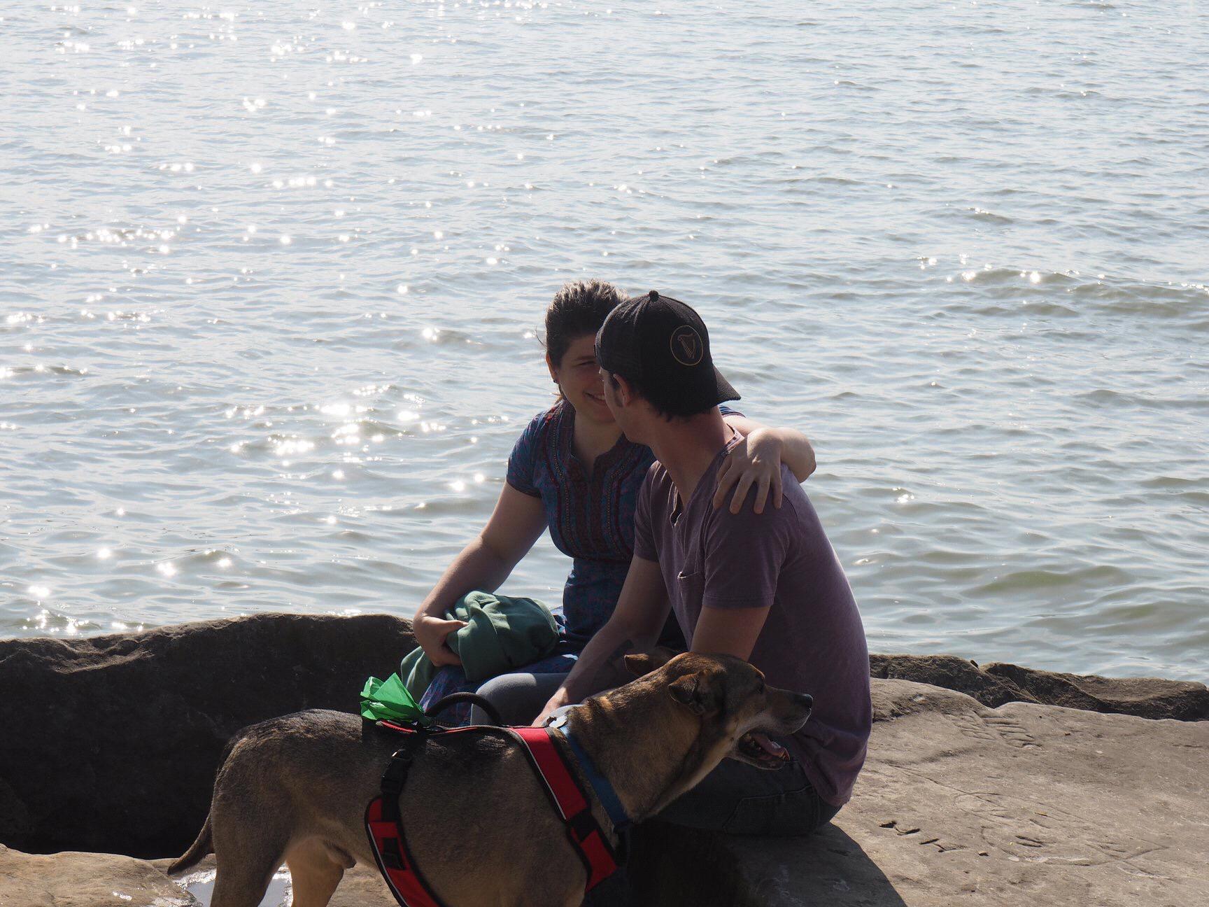 Walking in Edgewater Park with Amicus in May 2018