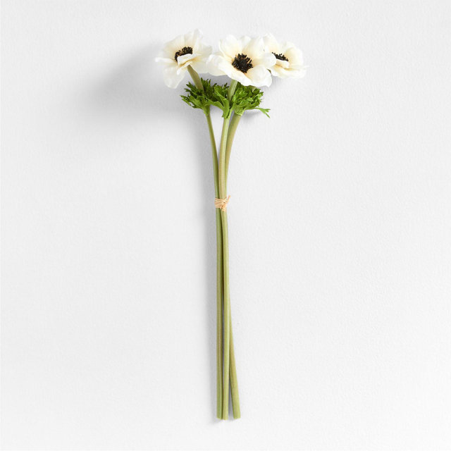 Faux Anemone Stem Set of 3 by Abigail Ahern