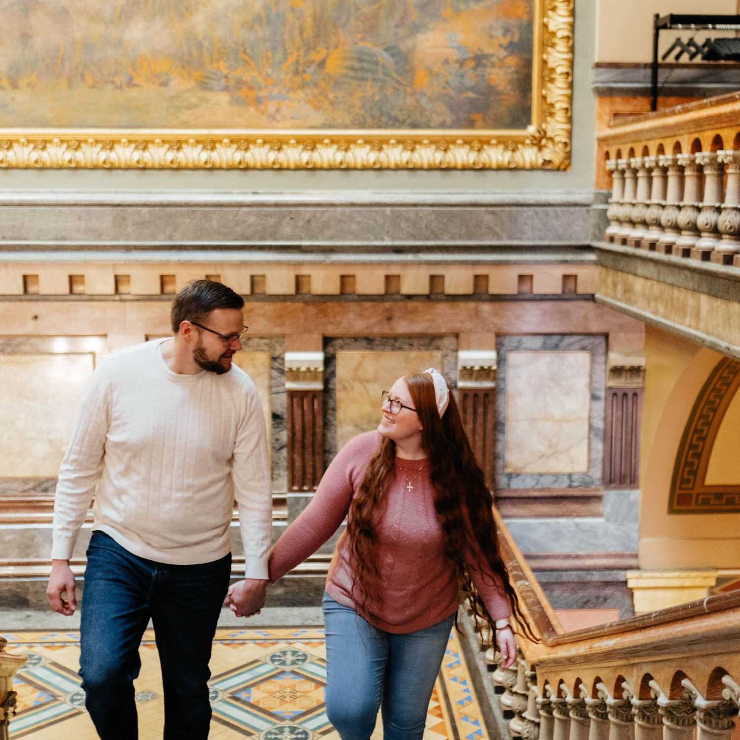 Our Engagement Photos at the Iowa State Capitol! -Courtesy of Peridot & Lace ❤️