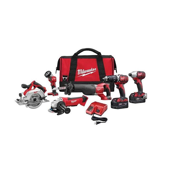 Milwaukee 2696-26 M18 18-Volt Lithium-Ion Cordless Combo Kit (6-Tool)