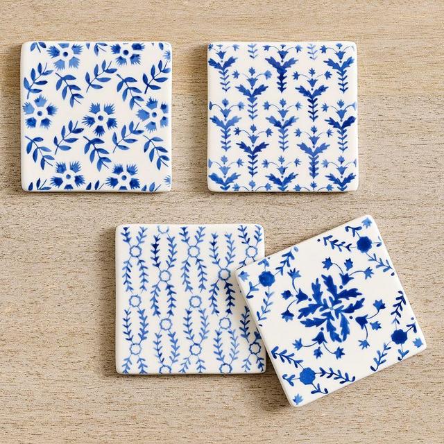 Mark D. Sikes Clementine Coasters, Set of 4 - Multi