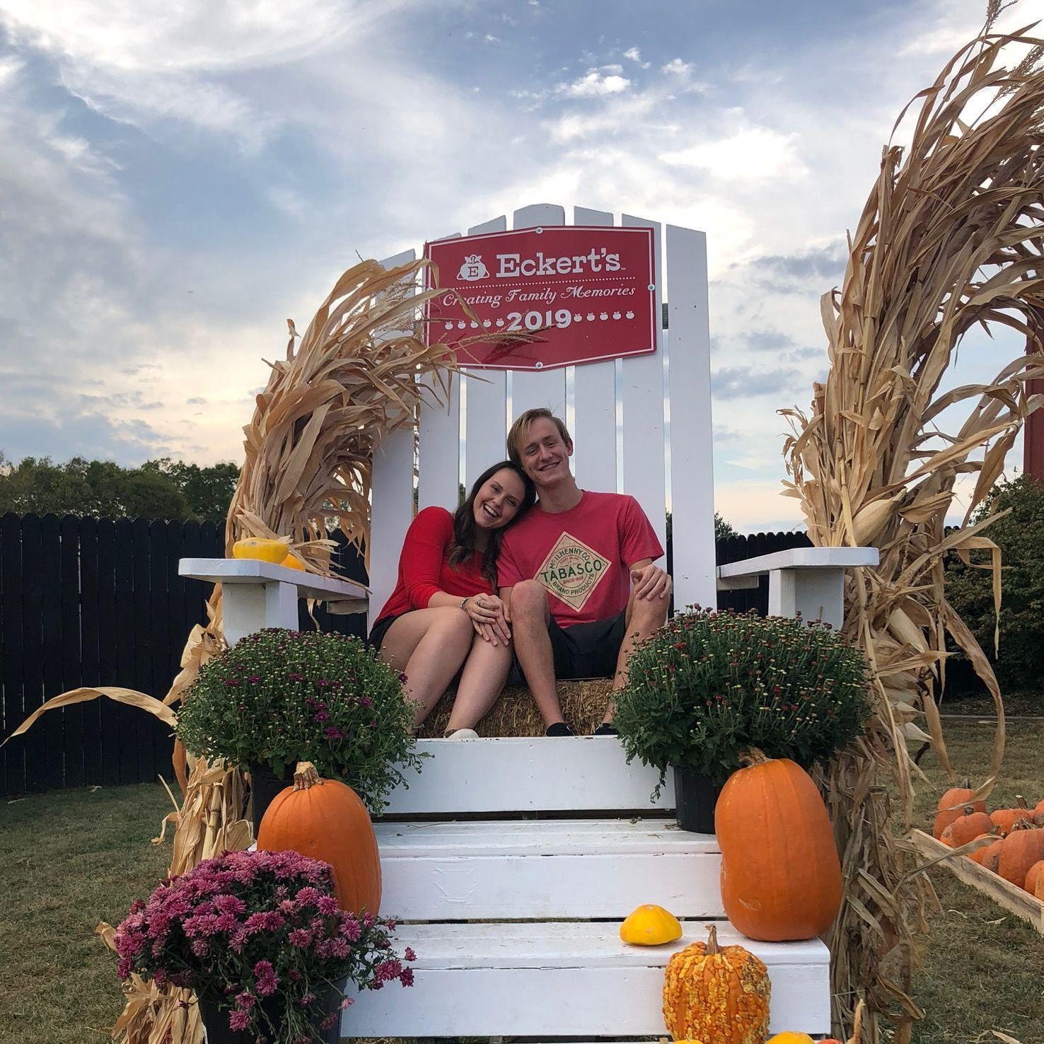 One of our favorite dates to do as a couple each year is going to the pumpkin patch!