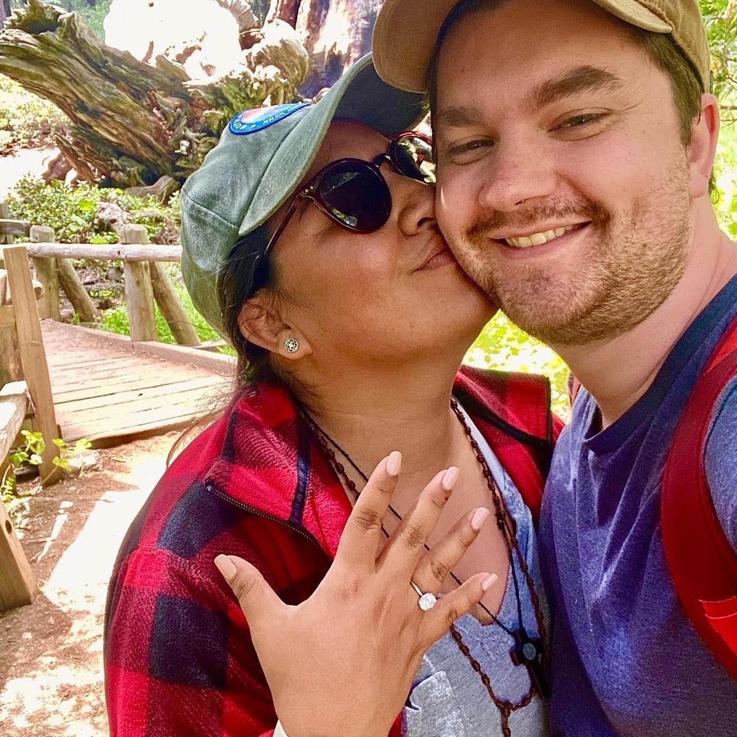 We were recently engaged in this picture! We kept it a secret from everyone but our parents and siblings
