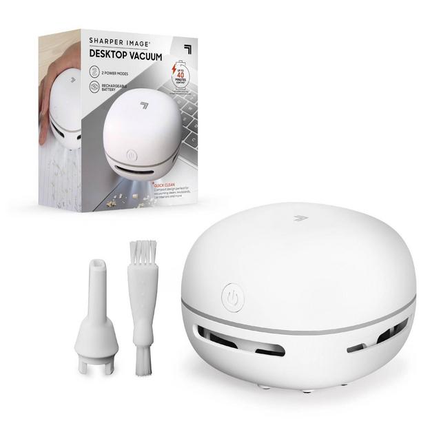 Sharper Image Desktop Cordless Handheld Vacuum White