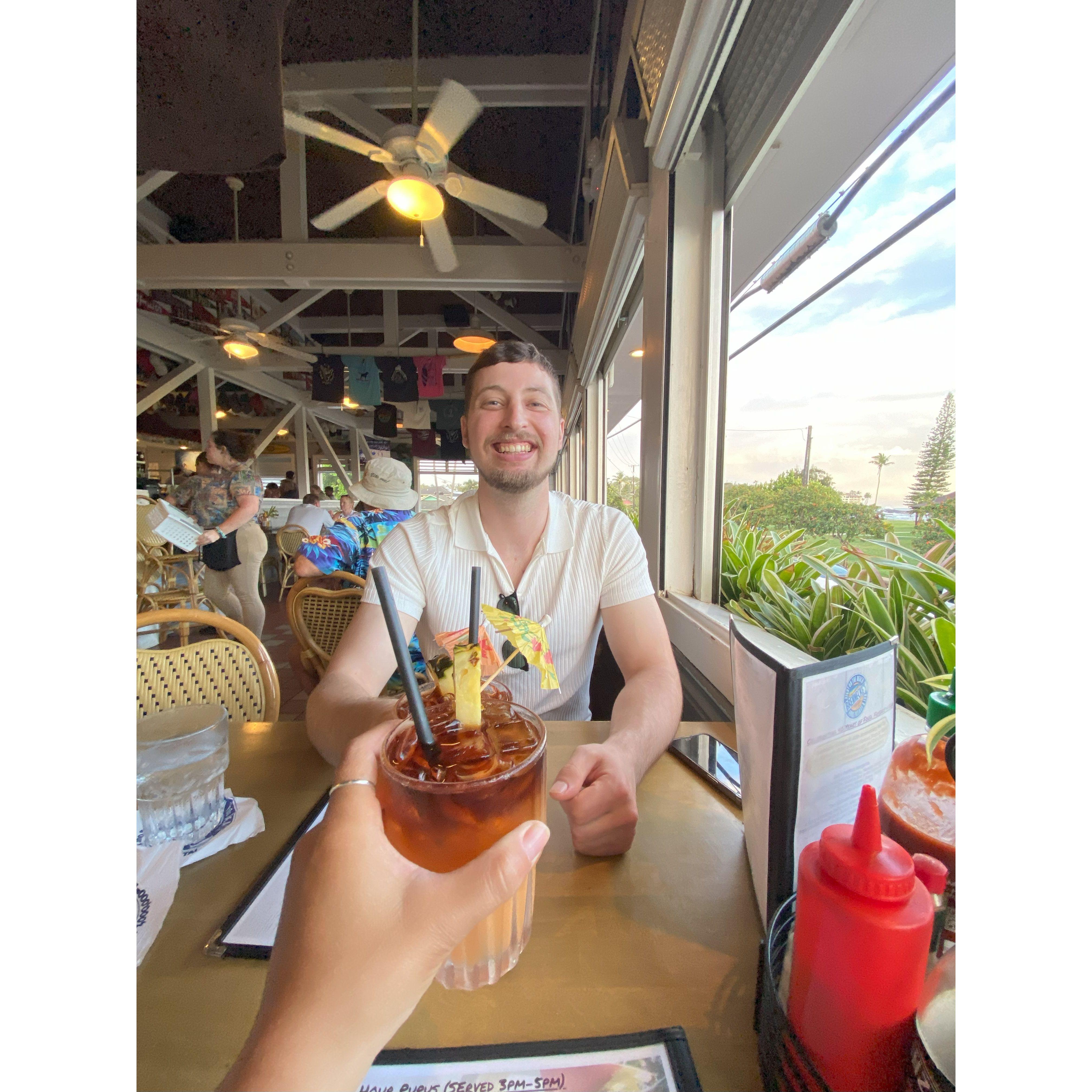 Celebrating together at Brennecke's Beach Broiler