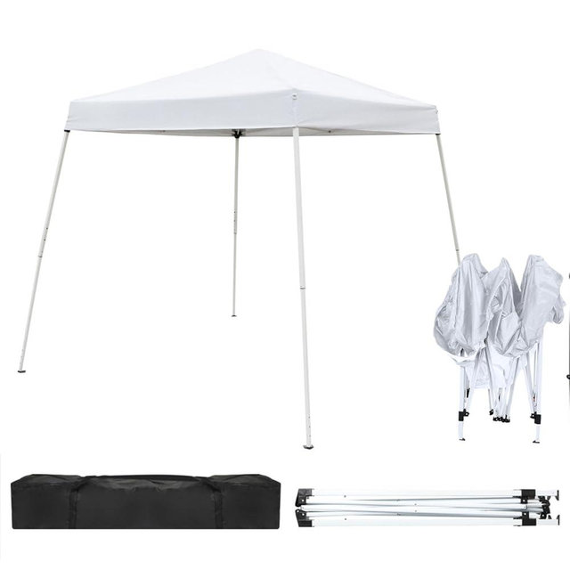 Outvita Canopy 10'x10' Pop Up Commercial Instant Gazebo Tent, Waterproof & UV Protection Canopy Tent with Slant Legs for Party Wedding Birthday BBQ Events