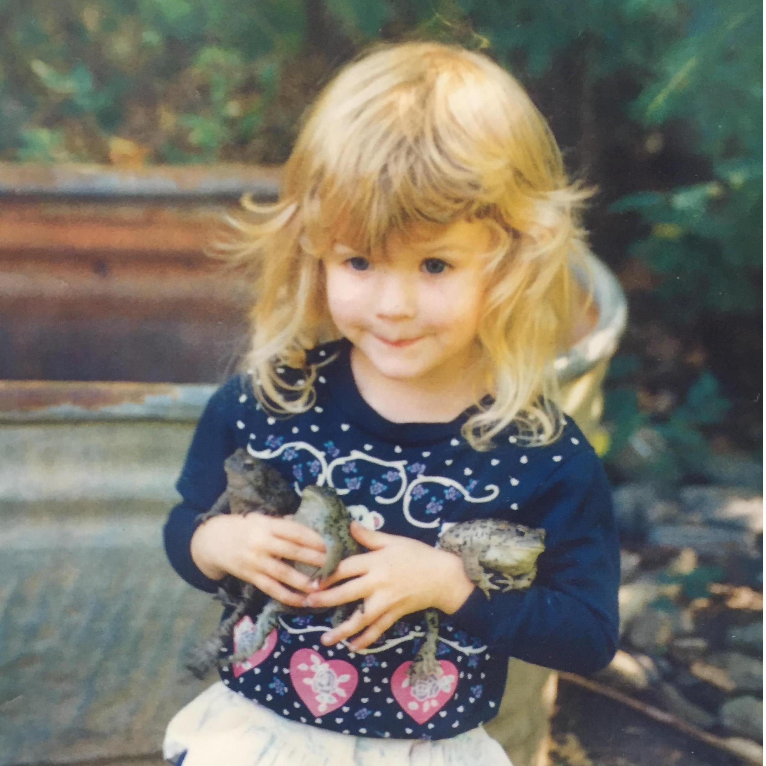 A budding stream ecologist - Kaleala early 2000's