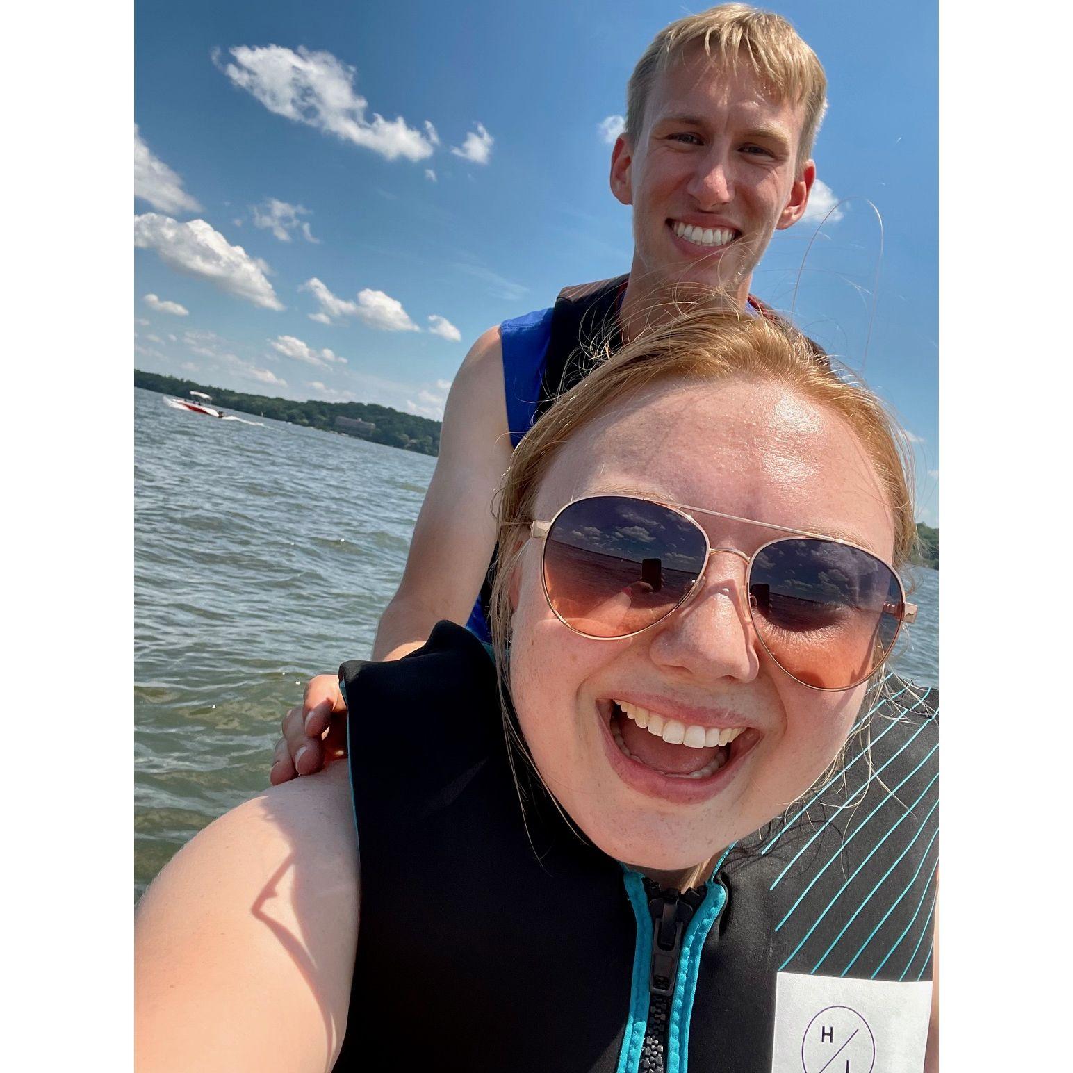 Will insisted that he and Kayla go jet-skiing on the 4th of July - 10/10 recommend (but ALWAYS wear more sunscreen).