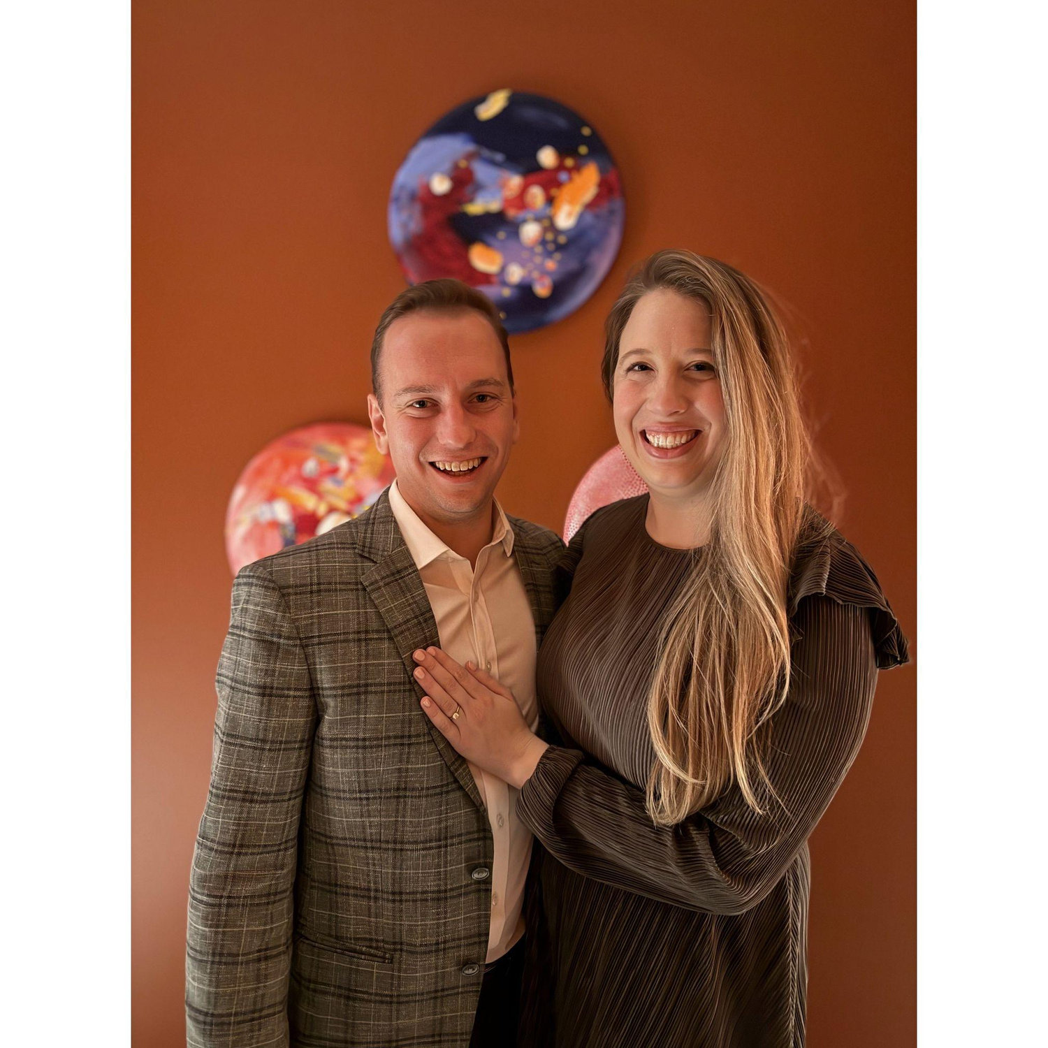 This pic is brought to you by Tori Palmer on our engagement night - thanks Tori :)