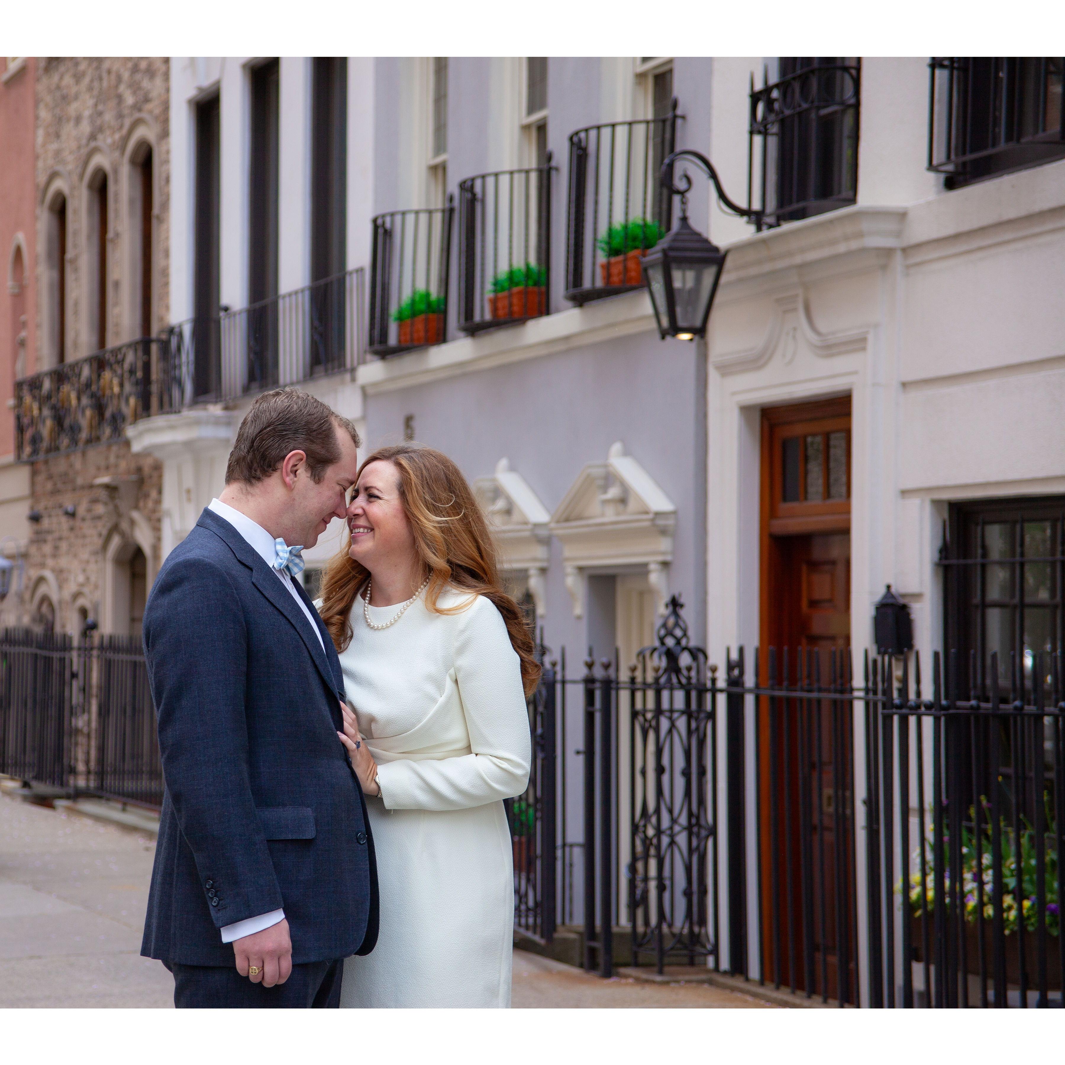 Our engagement shoot in our new Sutton Place neighborhood