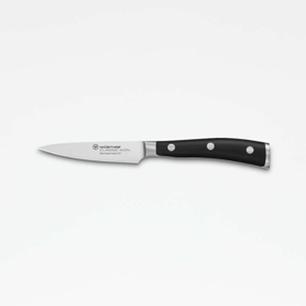 WÜSTHOF Classic IKON 3.5" Paring Knife, Black, Stainless