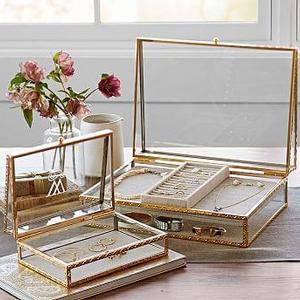 Antique Gold Jewelry Box, Small