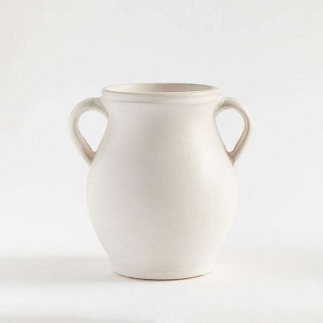 Joshua Ceramic Vase, Small - White