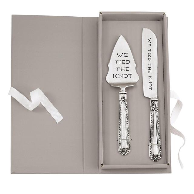 Mud Pie Wedding Collection We Tied The Knot Wedding Cake Serving Set