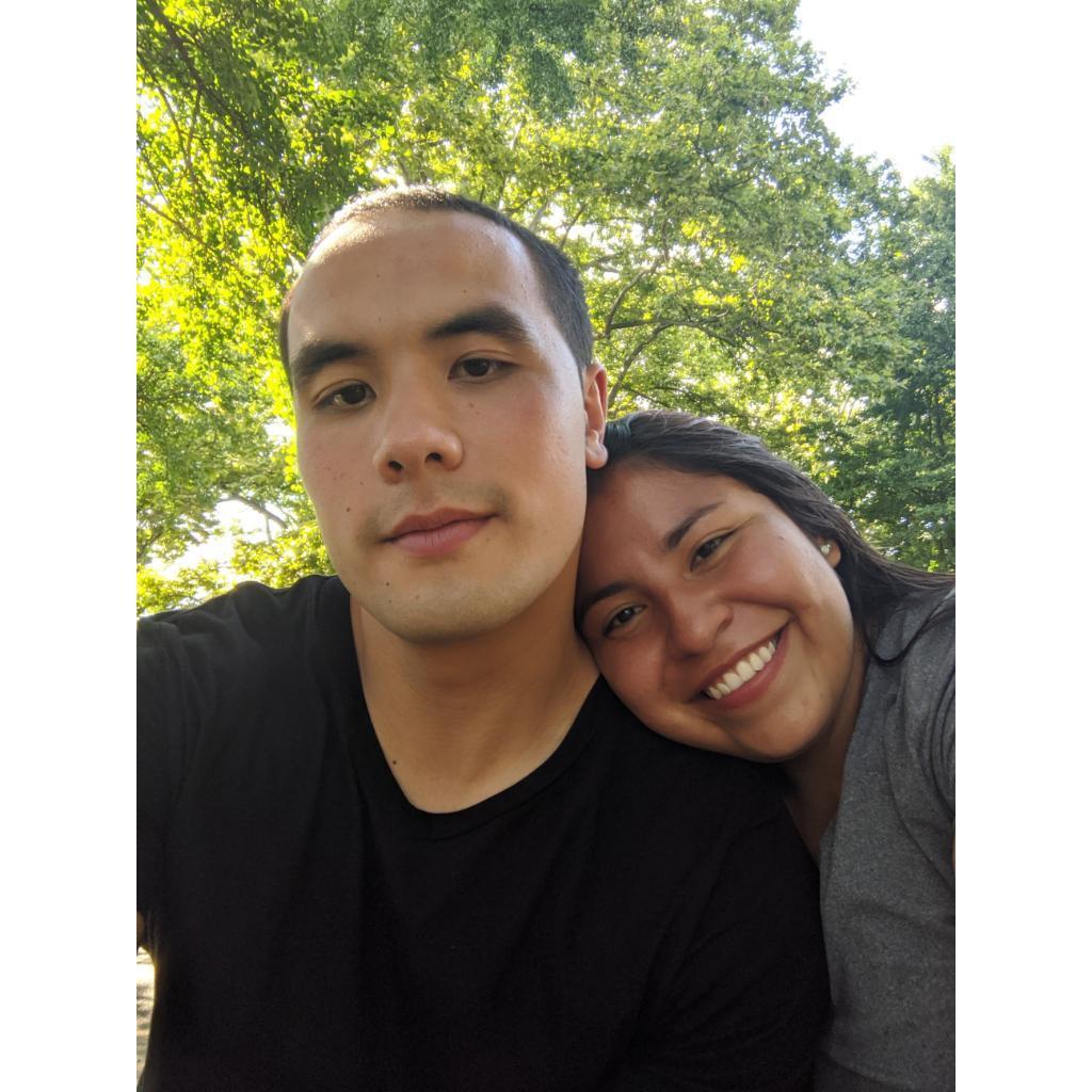 One of our first dates in 2020 at the Fort Greene Park