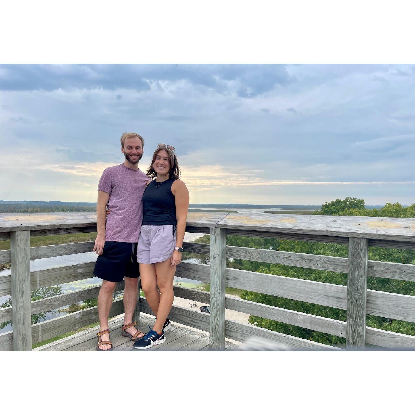Color coordinated at the Marsh Tower: 9/17/22