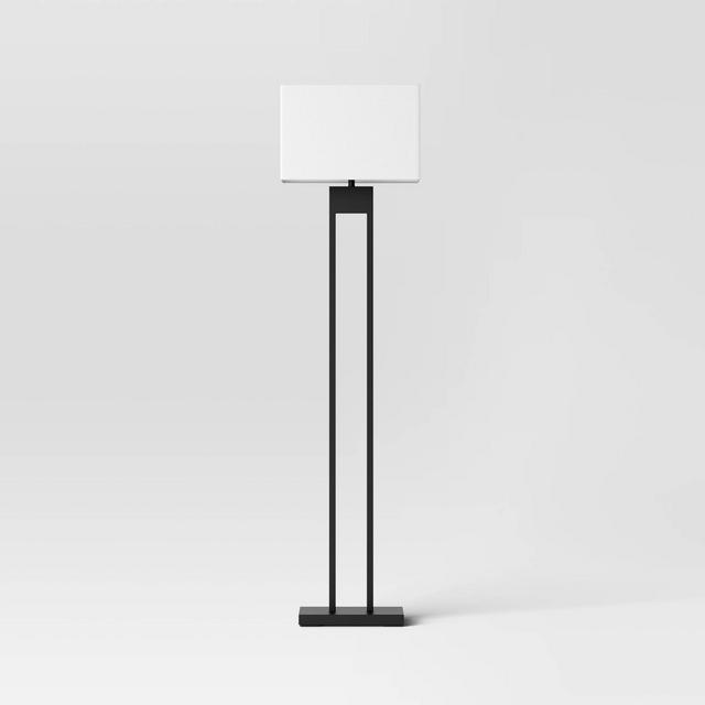 Weston Window Pane Floor Lamp Black - Threshold™