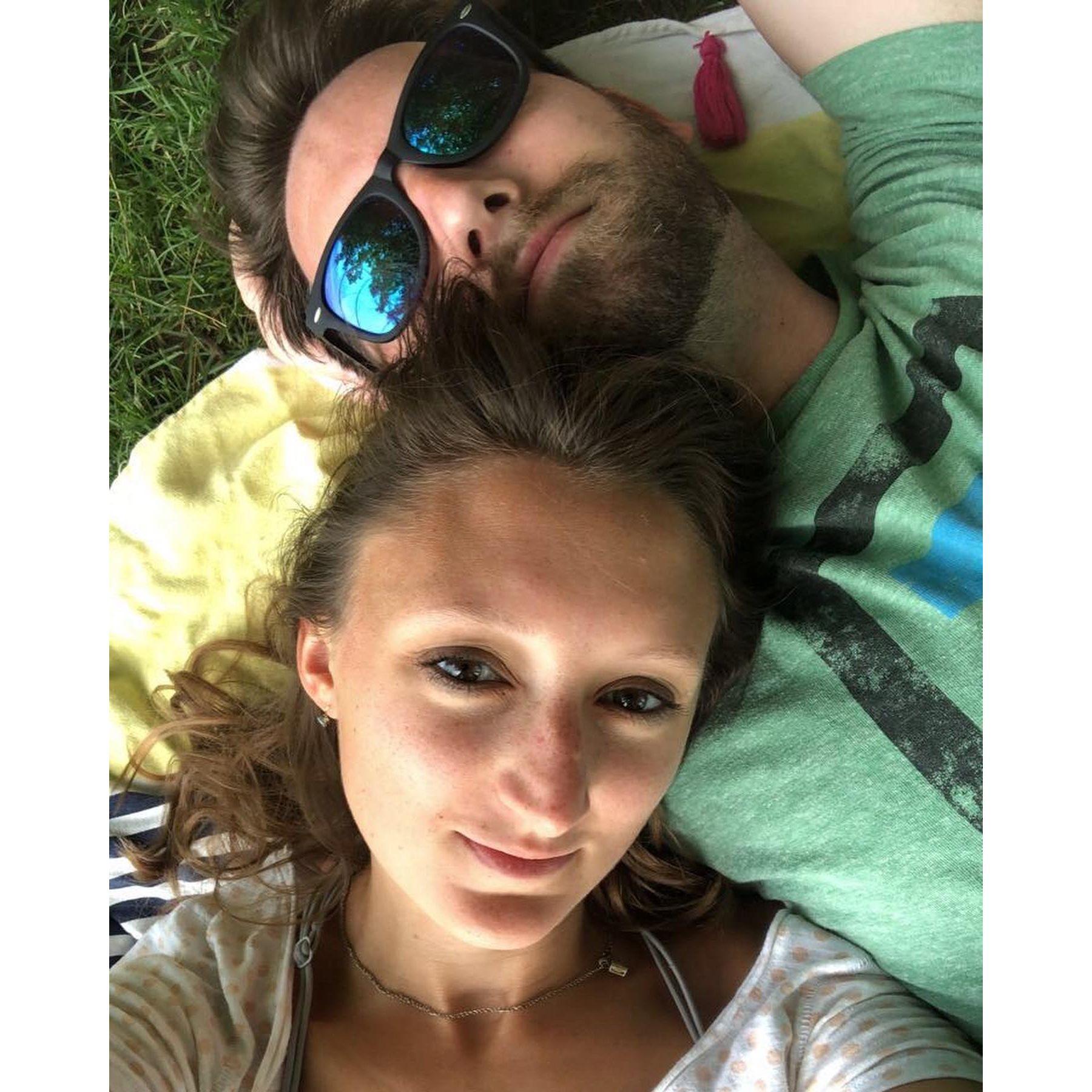 Our first photo together